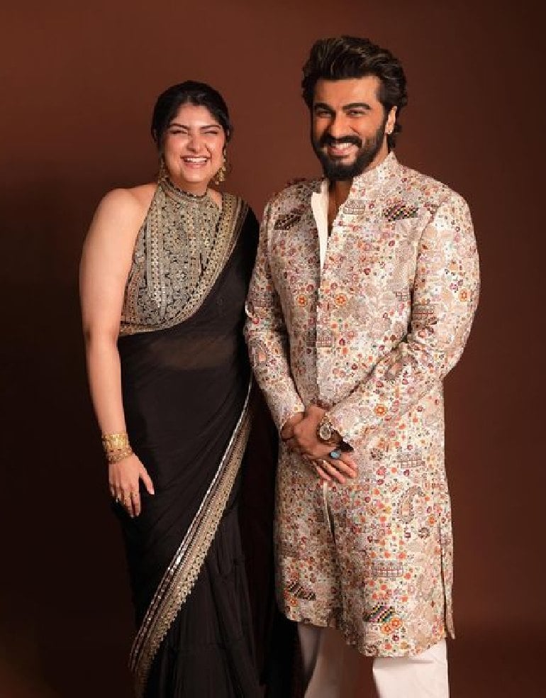 Anshula Kapoor with brother Arjun Kapoor