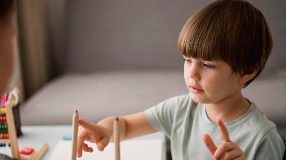 Child with neurodevelopmental disorder