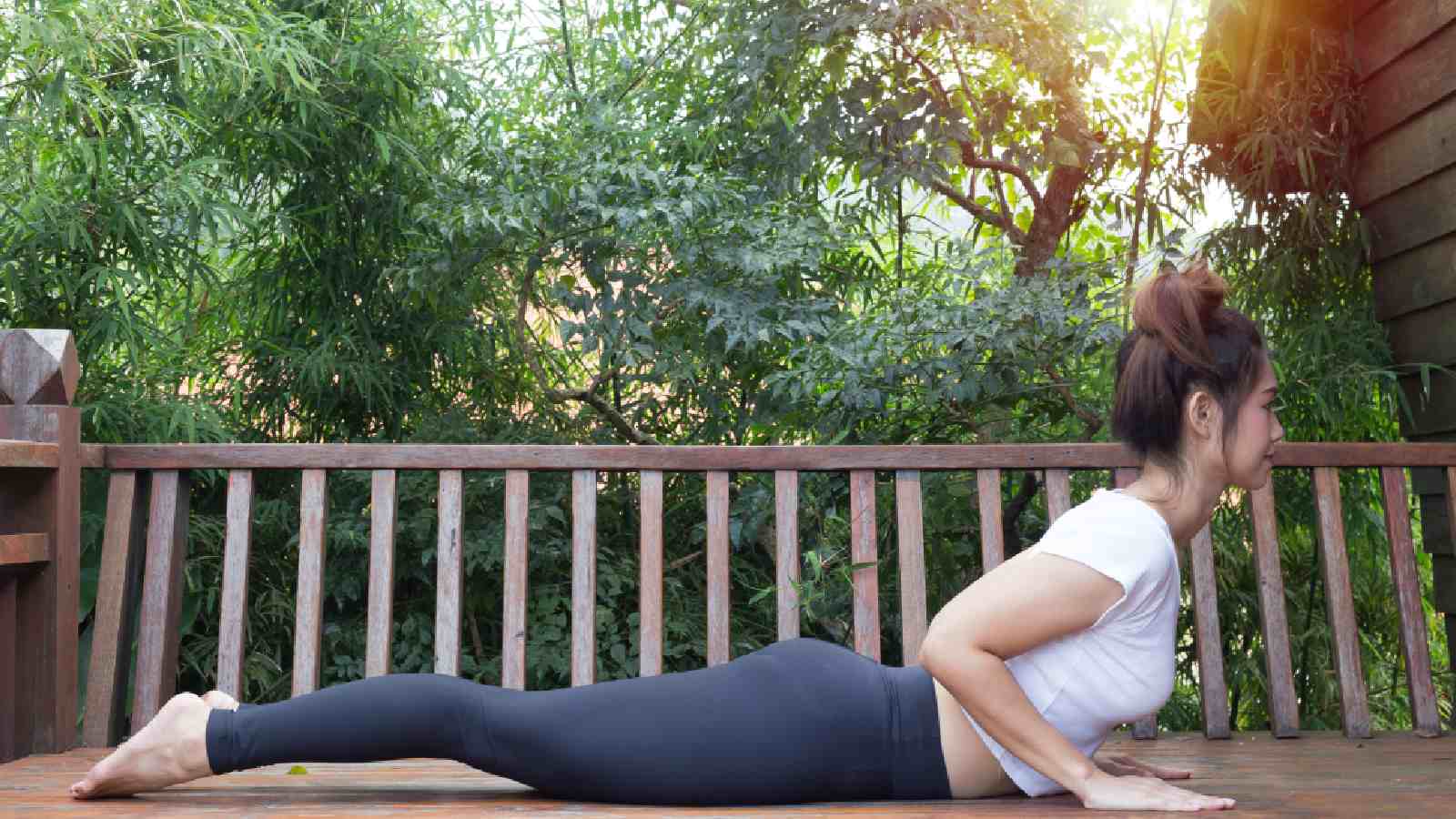 baby cobra yoga pose