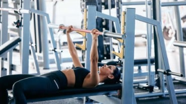 Bench press exercise