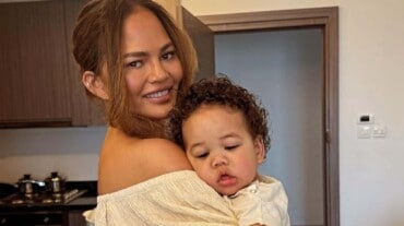 Chrissy Teigen and son