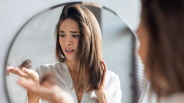 Women losing hair