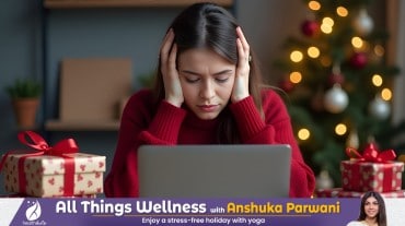 woman stressed during holidays