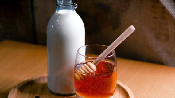 Honey and milk adulterated