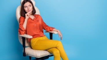 Office chair butt