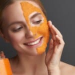 Orange peel off mask