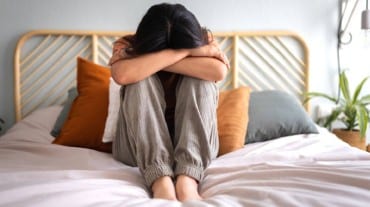 A sad woman