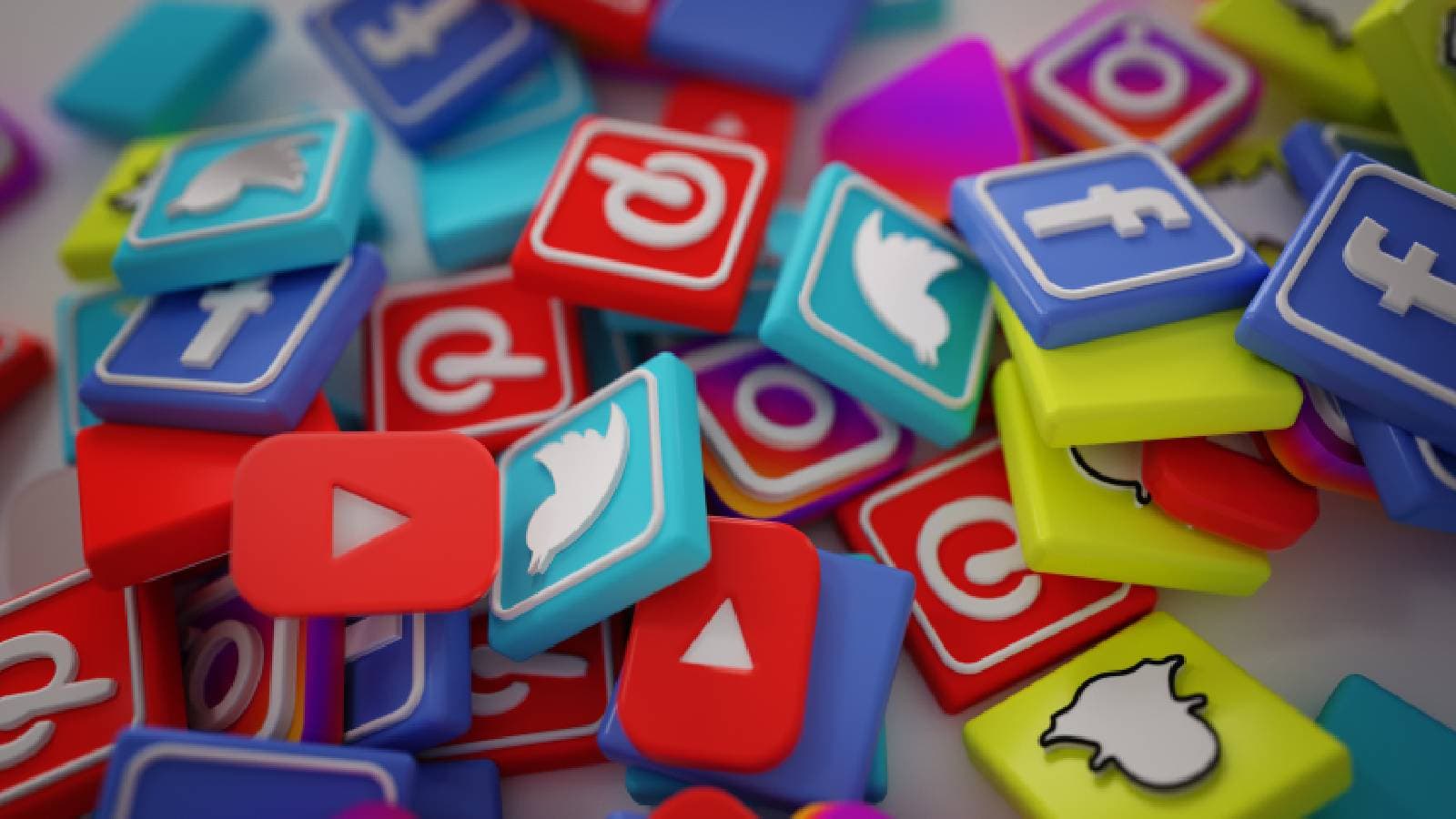 Logos of social media apps