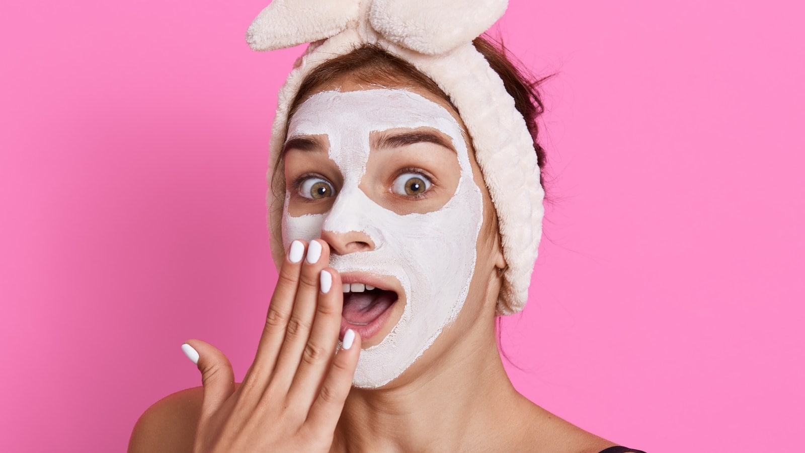 woman with face mask on